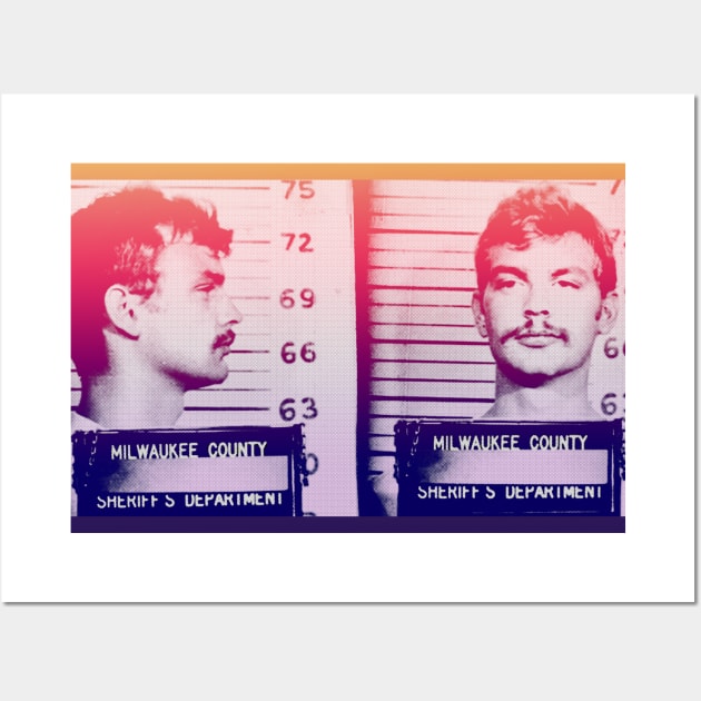 Jeffrey Dahmer #3 ∆∆∆ 90s Styled Retro Graphic Design Wall Art by DankFutura